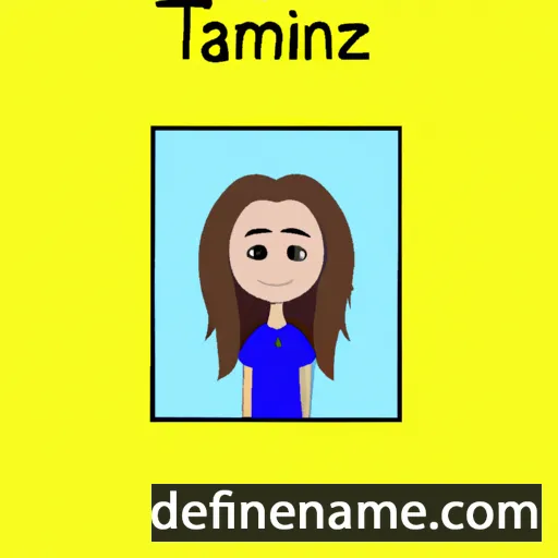 cartoon of the name Tamzin