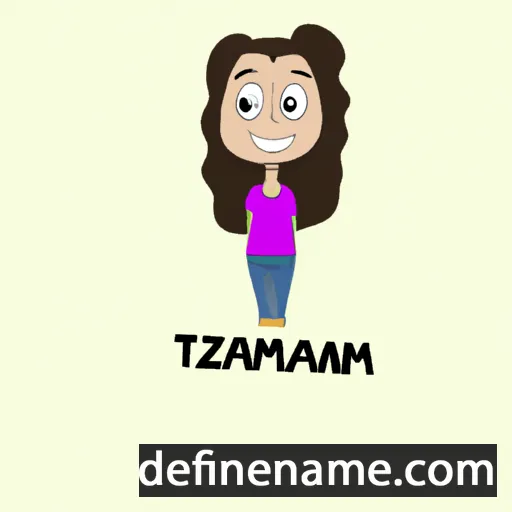 cartoon of the name Tamzyn