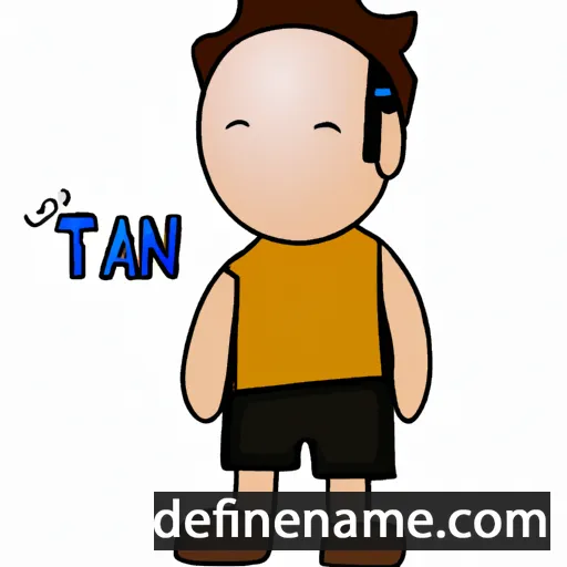 cartoon of the name Tan