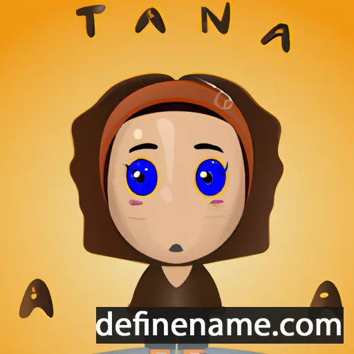 cartoon of the name Tana