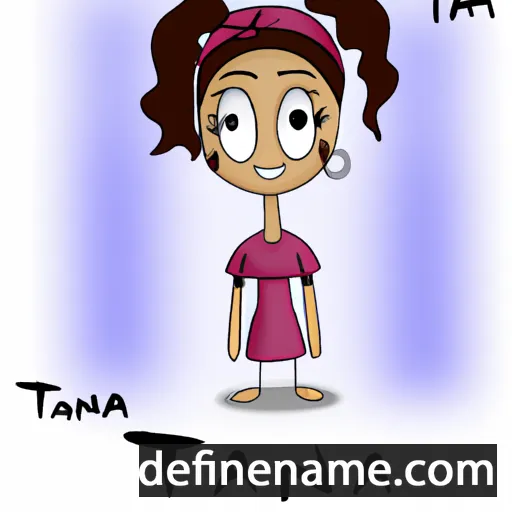 cartoon of the name Tana