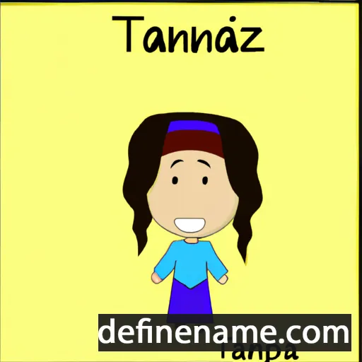 cartoon of the name Tanaaz