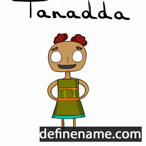 cartoon of the name Tanandra