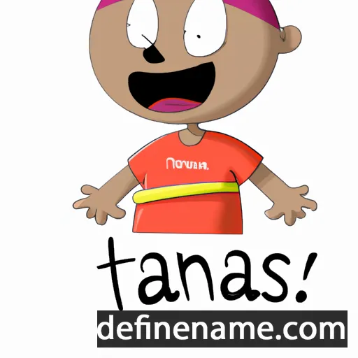 cartoon of the name Tanas