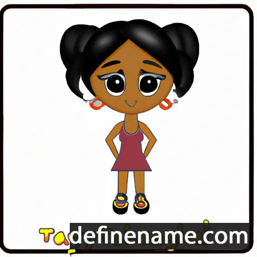 cartoon of the name Tanaysha