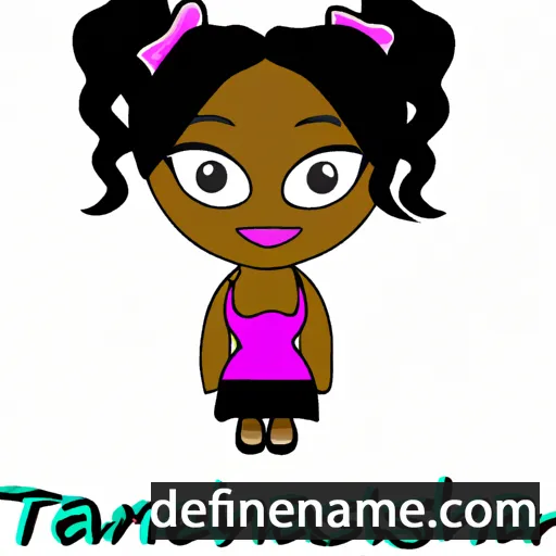 cartoon of the name Taneishia