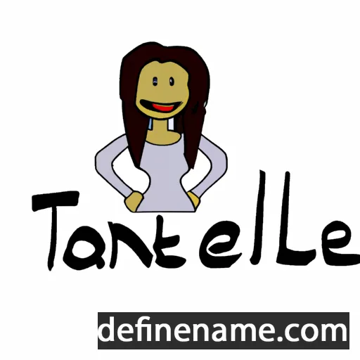 cartoon of the name Tanelle