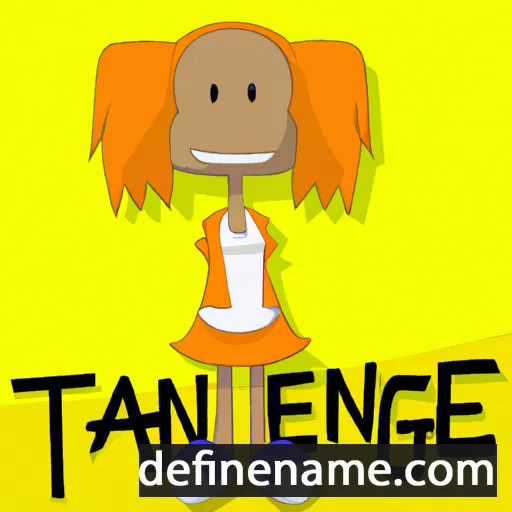 cartoon of the name Tangie