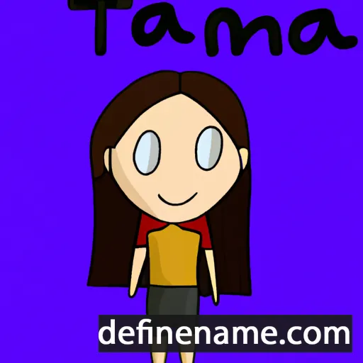 cartoon of the name Tanía