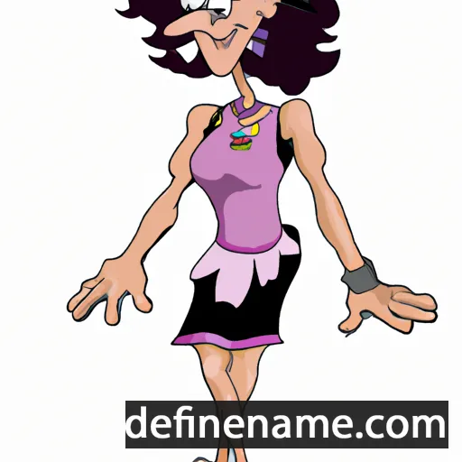 cartoon of the name Tania