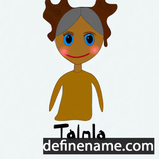 cartoon of the name Taniela