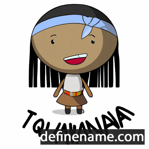 cartoon of the name Taniquewa