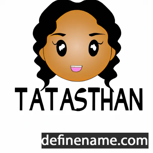 cartoon of the name Tanisha