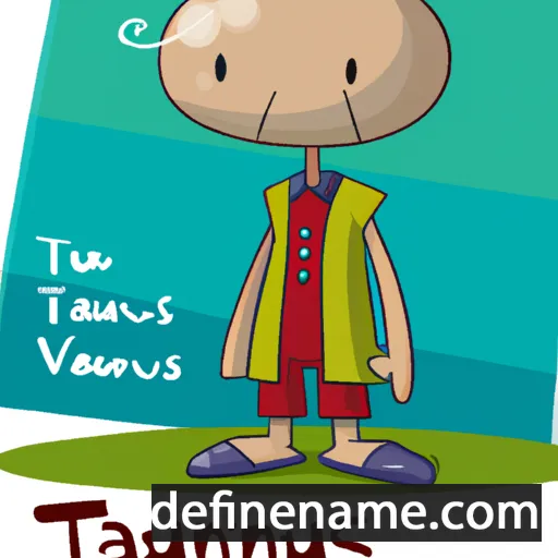 cartoon of the name Tanius