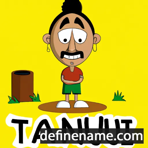 cartoon of the name Tanju