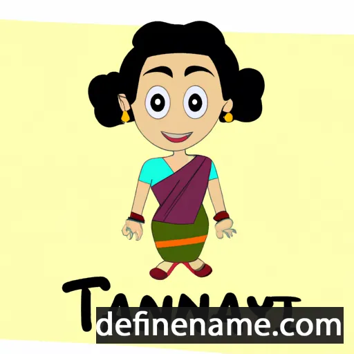 cartoon of the name Tanmayi