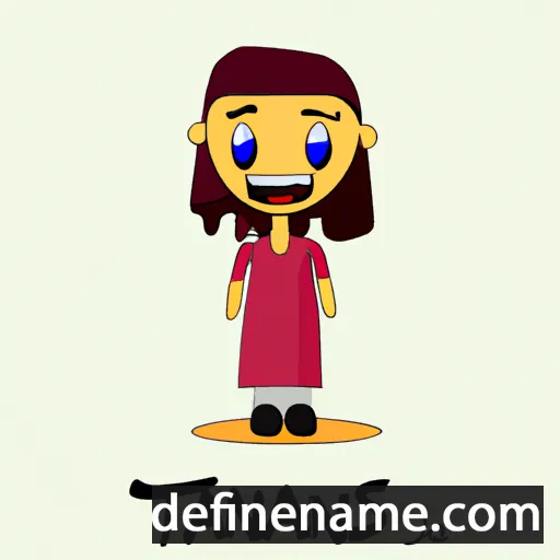 cartoon of the name Tannaz