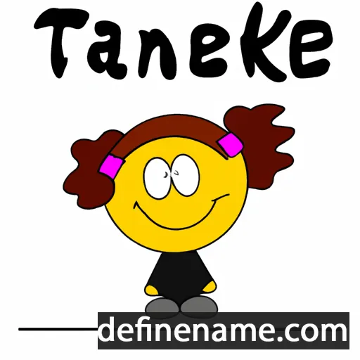 cartoon of the name Tanneke