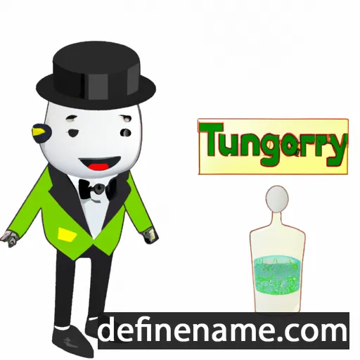 cartoon of the name Tanqueray