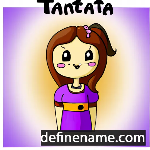 cartoon of the name Tanța