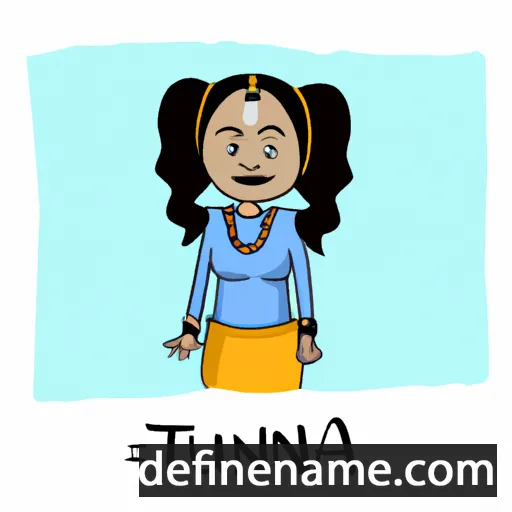 Tanuja cartoon