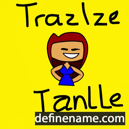 cartoon of the name Tanzlee