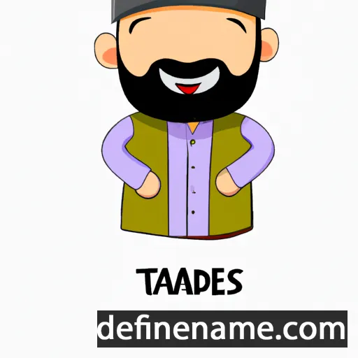 cartoon of the name Taqdees