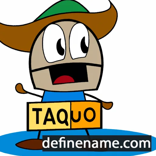 cartoon of the name Taqui