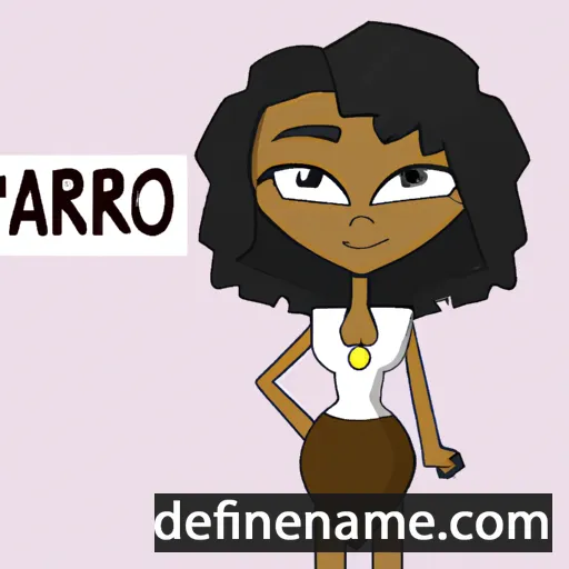 cartoon of the name Taraji