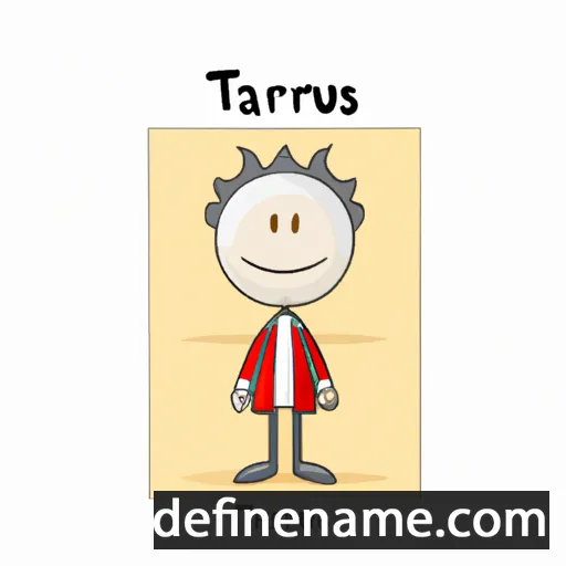 cartoon of the name Tarasius