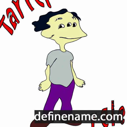 cartoon of the name Tarieli