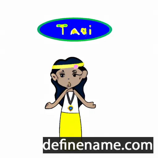 cartoon of the name Tarisai