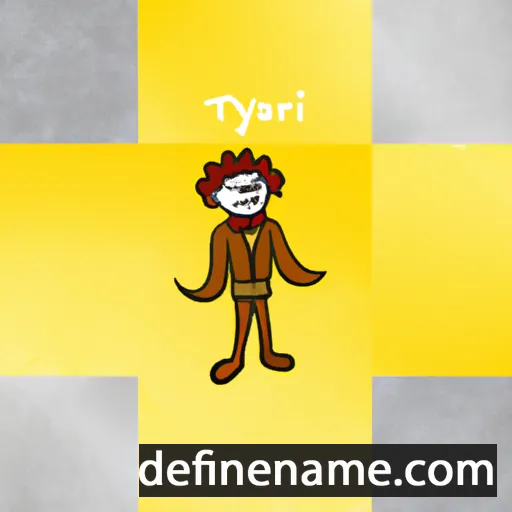 cartoon of the name Tariyel