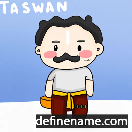 cartoon of the name Tasawan