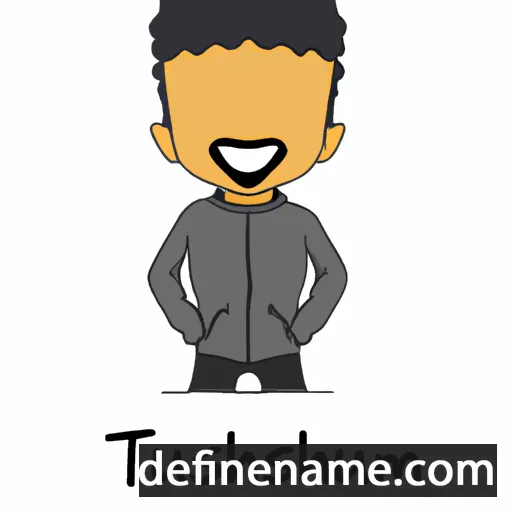 cartoon of the name Tashaud