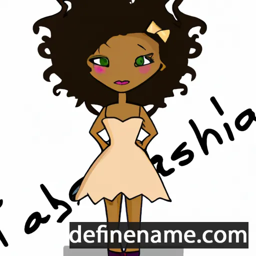 cartoon of the name Tashiana