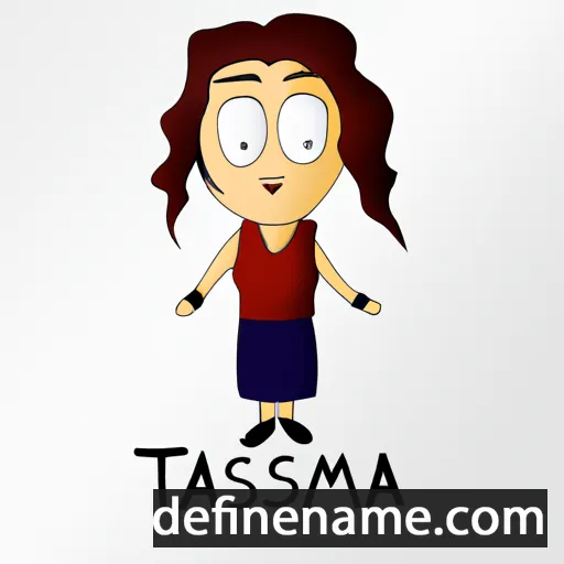 cartoon of the name Tasma