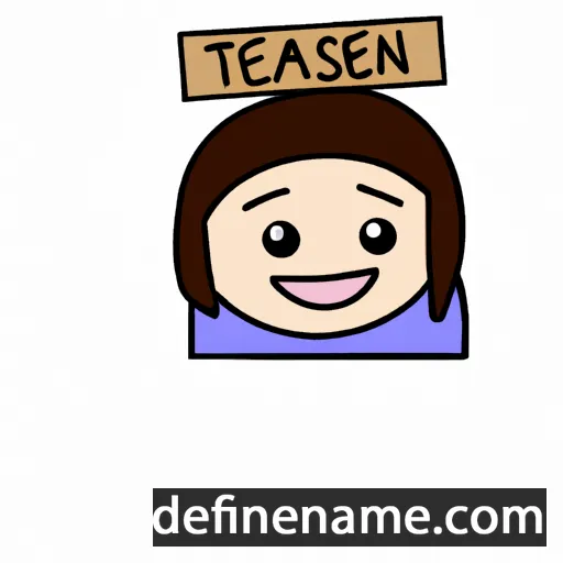 cartoon of the name Tasneem