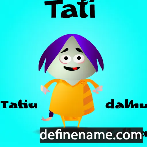 cartoon of the name Tatali