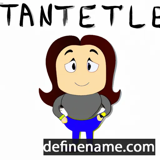 cartoon of the name Tatiene