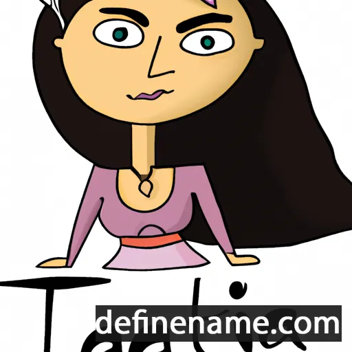 cartoon of the name Tatijana