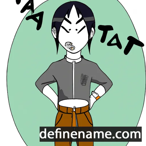 cartoon of the name Tatsu