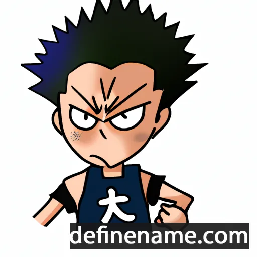 cartoon of the name Tatsujirou