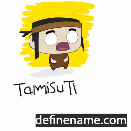 cartoon of the name Tatsumitsu