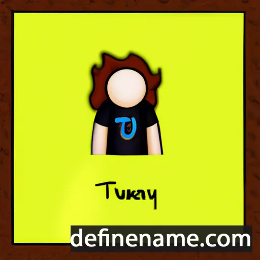 cartoon of the name Tauany