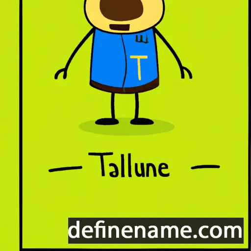 cartoon of the name Taulante