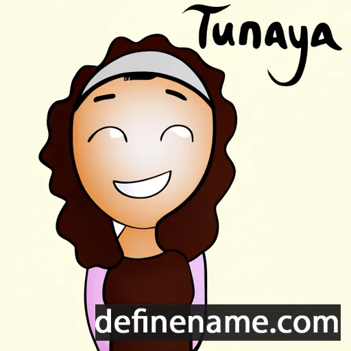 cartoon of the name Taunya