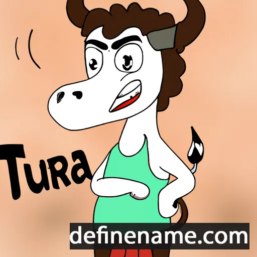 cartoon of the name Taura