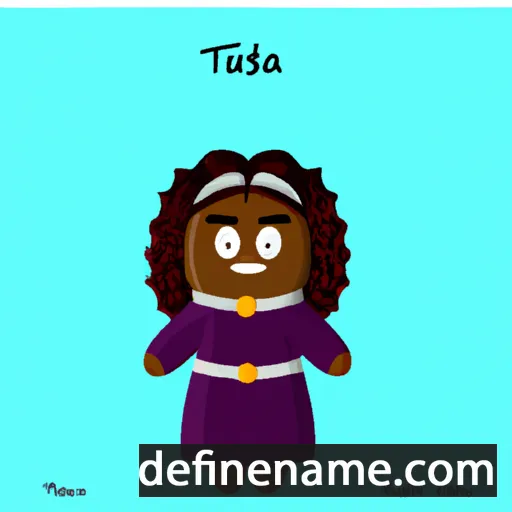 cartoon of the name Tausa’afia