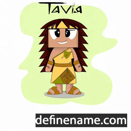 cartoon of the name Tavaita